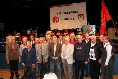 Gruppenbild der Jubilare: 40 Jahre Mitgliedschaft