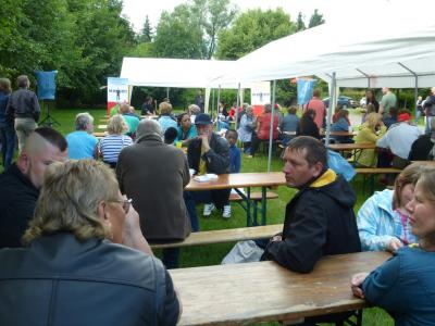 Besucher während des Polit-Talks Besucher während des Polit-Talks