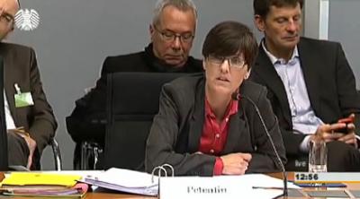 Screenshot von der Rede Inge Hannemanns vor dem Petitionsausschuss des Bundestages. Screenshot von der Rede Inge Hannemanns vor dem Petitionsausschuss des Bundestages.