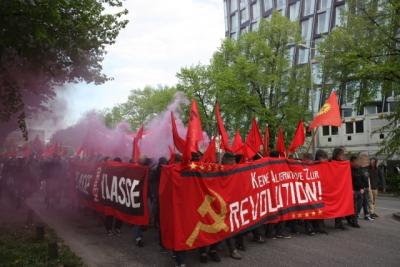 Demospitze der "Revolutionären 1. Mai-Demo" Demospitze der "Revolutionären 1. Mai-Demo"