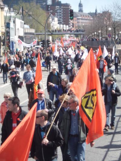 Demonstrationszug in der Hafenstraße