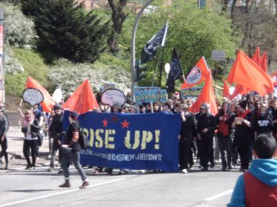 &quot;Antikapitalistischer Block&quot; auf der Mai-Demo
