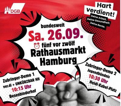 Banner zur Demo am 26.9. Banner zur Demo am 26.9.